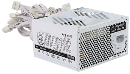 yanwuwa 650W Power Supply For PC Computer 650W Power Supplies 650W Temperature Resistant 12cm Fan For E Sports Gaming Gaming Computer Power Supply