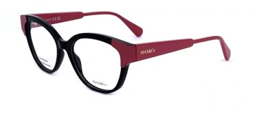 Max&Co. Brille mit Sehstärke für Damen optional mit Sonnenbrillentönung oder Blaulichtfilter, Rund, gefertigt aus Kunststoff (inklusive Brillenetui) | Gefertigt aus Kunststoff, optional mit Sonnenbrillentönung oder Blaulichtfilter, inklusive Brillenetui