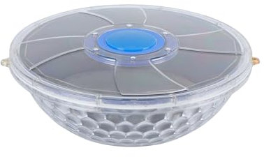 Inflaglow Pool Wasserfontaine - RGB LED Solarenergie - eingebaute Batterie - 6 Lichtoptionen - Grau