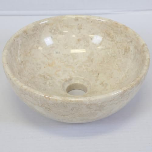 Lavabo en marbre beige