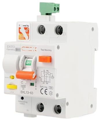 IFXAVJWSQ Temporizzazione della Protezione da cortocircuito con Controllo Intelligente dell'interruttore 2P 16A 25A 32A 40A 63A EKR3L(16A)