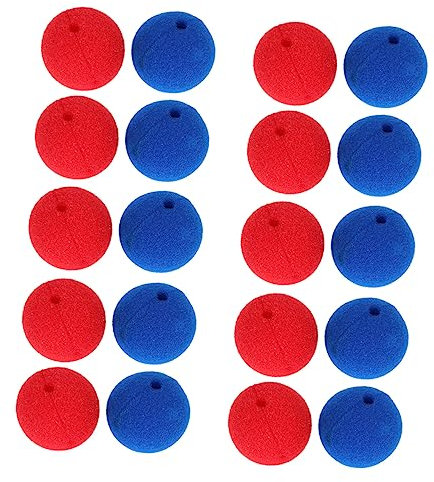 Toyvian 20st Schwamm-Clown-Nase Rudolf Nase Kostüm Nase des Zirkusclowns Halloween-Nase Animatronik Clown-Horn Dem Clown Die Nase Anstecken Dampfpunk Stecker Falsche Nase Requisiten Rot