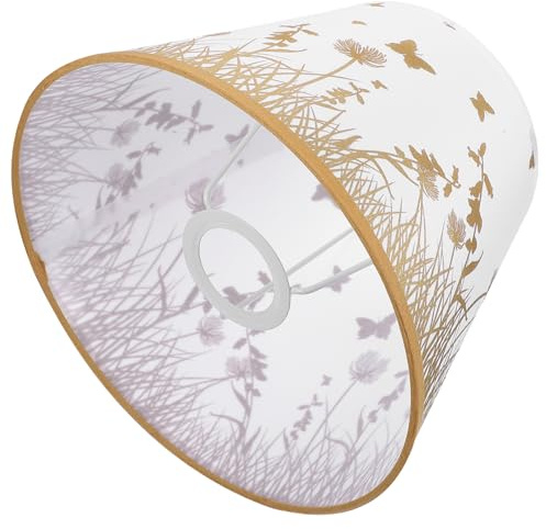 Housoutil Paralume Tessuto Beige per Lampada da Tavolo Installazione Semplice e Protezione per Lampade, per Decorazione della Lampada e Uso Domestico