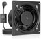 HG Power Ventola Aspirazione 150mm - 525m³/h Ventola Bagno Silenziosa con Valvola di non ritorno, Regolatore di velocità, Spina, Aspiratore Industriale 38W per Cucina Garage Seminterrato, Nero