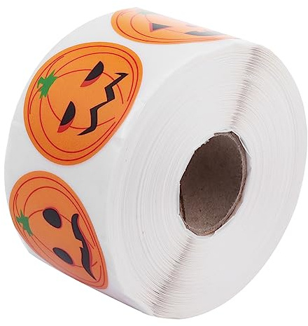 JOINPAYA 1rolle Halloween Kürbis Aufkleber Lustige Deko-sticker Für Kreative Halloween-gestaltung Für Kürbisse Karten Und Wetterfest Und Langlebig