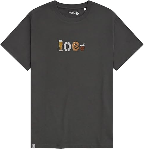 Bavarian Caps Herren Weißwurschtfrühstück T-Shirt, anthrazit, XXL