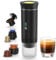 Cafetera de cápsulas 3 en 1, máquina de café espresso portátil con pantalla, compatible con cápsulas Nespresso y café en polvo, fría y caliente, recargable, para camping, para viajes y coche