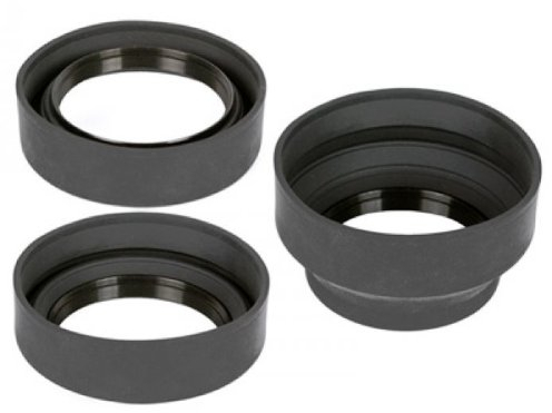 ayex Parasol de Goma con Rosca de Filtro de 82 mm, 3 Niveles, con Goma Plegable