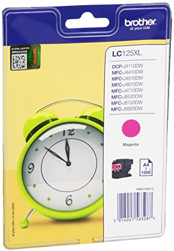 Brother 2075349 LC-125XLMBP LC-125XL Tintenpatrone hohe Kapazität 1.2 pages Blister, magenta