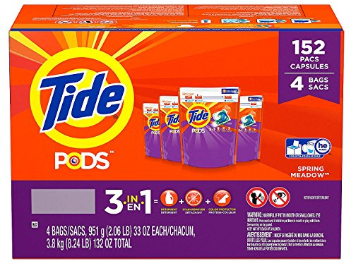 Tide Detersivo per lavatrice in capsule, profumo: prato primaverile, confezione da 152 capsule