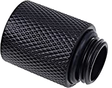 Alphacool Eiszapfen Verlängerung 20mm G1/4 AG auf G1/4 IG - Deep Black