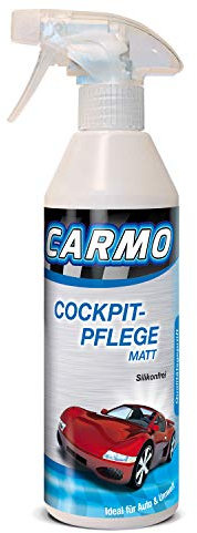 CARMO Cockpitpflege | Reinigt und pflegt | Mattes Finish / Matteffekt | Reinigt ohne zu Fetten - Silikonfrei | Frischt Farben auf | Schützt vor Wiederverschmutzung | Angenehmer Duft | Einfache Anwendung | 500ml