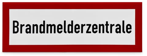 Betriebsausstattung24 Hinweisschild Brandmelderzentrale 29,7 x 10,5 cm