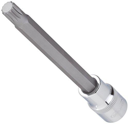 VIGOR Schraubendrehereinsatz, V2132, 1/2″, XZN, SW M14, Länge l2 140 mm | Antrieb 1/2 Zoll (12,5 mm) Vierkant hohl, Abtrieb Innen Vielzahn Profil XZN, Länge l2 140 mm, 204 g, SW M14 , 1/2″ , XZN