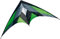 CIM Lenkdrachen - Katana Green Musthave - Kite für leichten bis kräftigen Wind - Abmessung: 170x90cm - inkl. Steuerleinen auf Rollen