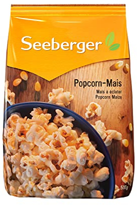 Seeberger Popcorn-Mais 10er Pack: Butterfly Puffmais im Vorratspack - frisches Popcorn schnell zubereitet - individuell würzbar, vegan (10 x 500 g)