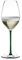 Riedel 4900/28G Fatto A Mano Champagne Wine Glass, Green Stem, Crystal