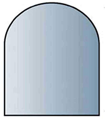 JORBO Glasbodenplatte 8 mm Stärke, 120 x 130 cm, Halbrund 21.02.886.2 Glasplatte Funkenschutz Platte Kamin Ofen Kaminöfen Lienbacher Vorlegeplatte Bodenplatte ESG Sicherheitsglas