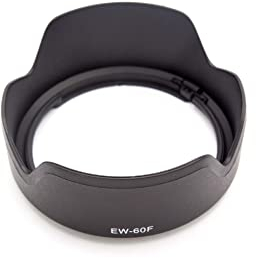 vhbw Paraluce compatibile con Canon EF-M 18-150mm f3.5-6.3 IS STM 55 mm obiettivo nero, plastica, tulipano
