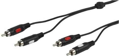 Vivanco 46013 Audiokabel 2,5 m 2 x RCA, Rojo