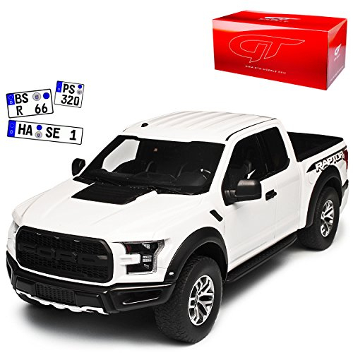 GT-Spirit Ford F*150 Raptor Weiss Pick-Up 13. Generation Ab 2014 Nr 195 1/18 Modell Auto
