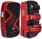 AQF Kampfsport Schlagpolster Kickboxen Muay Thai Strike Curved Arm Pad MMA Focus Boxing Karate UFC Punch Shield (Paar, Rot)