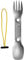UCO Utility Spork Titanium, Silver
