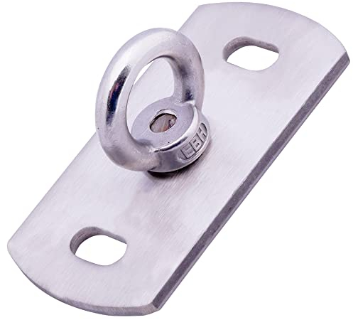 Toldoro® Deckenhalterung & Wandhalterung aus Edelstahl/rostfreier Wand- und Deckenhaken mit 400 kg Bruchlast/Befestigung für Hängesessel, Sonnensegel, Liebesschaukel, Boxsack