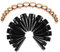 Crdifu 32 Stück Ohr Dehnstäbe Set (Ohrdehner & Ohrtunnel), Acrylic Dehnungstab & Chirurgenstahl Tunnel, 6-20mm Großes Dehnset, Schwarz Rosegold Ohr Expander Piercing, Ear Streching Kit