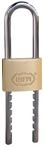 Lucchetto 50 mm con arco lungo regolabile art.2250/RLS