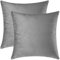 Mixhug Dekorative Kissenbezüge aus Samt für Sofa und Bett, Grau, 50,8 x 50,8 cm, 2 Stück