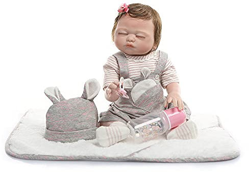 iCradle Bambole Reborn Baby 20 Pollici Bambole Reborn in Silicone del Corpo Completo Ragazza Ragazzo Gemelli Bambola 50cm realistica Giocattoli del Bambino Bebe Reborn realistica (Girl)