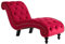 vidaXL Chaiselongue Relaxliege Liegestuhl Liegesessel Komfortliege Loungesessel Sesselliege Relaxsessel Schlafsofa Recamiere Lounge Rot Samt