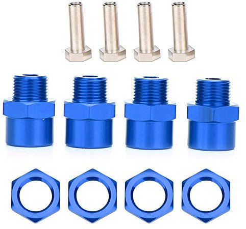 VGEBY RC Wheel Hex Hub Adapter, 12mm to 17mm Remote Control Vehicle Wheel Hex Hub RC Conversion Adapter for for D4 HSP 94123 1/10 RC Car