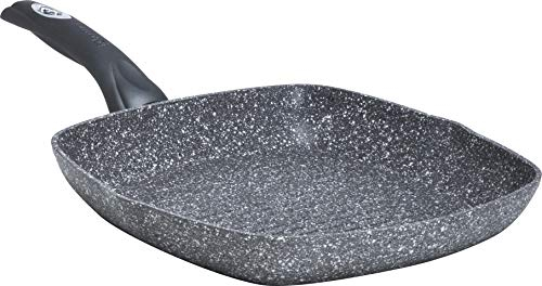 Aeternum, Madame Petravera 3.0, Piastra Grill Antiaderente 28x28 cm, Ideale per Induzione, Full Induction, Grigio