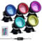 Lychee Waterproof Underwater Spot Lights,Remote Control Amphibious Change Color Submersible Lights for Garden Pond Aquarium Courtyard Swimming Pool Fountain Fish Tank (Set of 5)