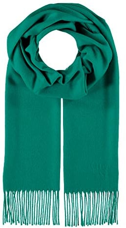 fiebig Cashmink Schal in Uni | Halstuch für Damen & Herren in Größe 180 x 30 cm | Made in Germany (One Size, Tanne)