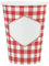 SANTEX 7270-7, Sachet de 10 Gobelets A la Campagne Vichy Rouge