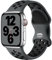 Upeak Silicona Correa Compatible con Correa Apple Watch 40mm 41mm 38mm 42mm, Pulsera Transpirable con Hebilla de Doble Agujero, para iWatch Series 10 9 8 7 6 5 4 3 2 1 Ultra SE, S, Carbón/Negro
