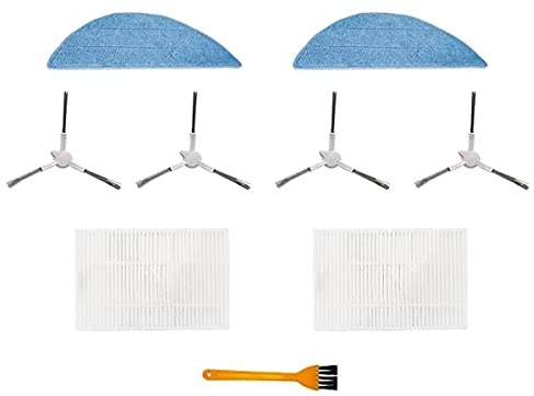 Fantisi Accessory For Zigma Spark 980 981 Robot Vacuum Cleaner Replacement Parts Hepa Filters Side Brushes Cleaning Tool Mop Cloths