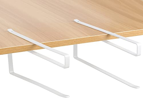 Küchenrollenhalter ohne Bohren 2 Stück, Stabiler Weiß Küchenrollenhalter Schrank,Platzsparend und modern Papierrollenhalter,Rollenhalter für Küche