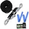 XSTRAP Rope Hoist 50 Feet Block and Tackle Pulley System for Lifting Heavy Objects, 2000 LBS Breaking Strength with 2PK Soft Loops (Black)