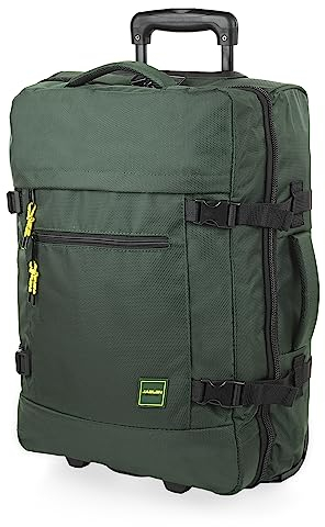 JASLEN - Reisetasche Mit Rollen Herren Damen Trolley Sporttasche Mit Rollen Reisegepäck Reisetasche Trolley Koffer Leicht Travel Bag with Wheels, Kaki