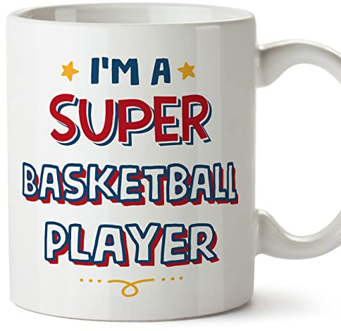 MUGFFINS Tazas para JUGADORA DE BALONCESTO - En Inglés - - 11 oz / 330 ml - Regalo original y divertido