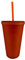 STARBUCKS Vasos de verano con tachuelas, color naranja o azul, edición de verano 2023, taza fría reutilizable (naranja)