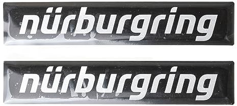 Nürburgring - 3D Aufkleber - Schriftzug - 10 cm, Farbe:Schwarz, Größe:OneSize