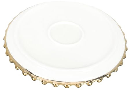 LABRIMP Dim-Sum-Platte Sushiteller Keramik runder frühstücksteller geschirrtuch Essgeschirr Vintage-Dekor Schmucktablett Dessertteller Runde Keramikplatte runden Kuchen