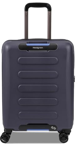 Hedgren Grip XS Unisex Cabin Trolley 55 cm – 4-Rollen Hartschalenkoffer mit TSA-Schloss, 39,8 L | Peacoat Blue
