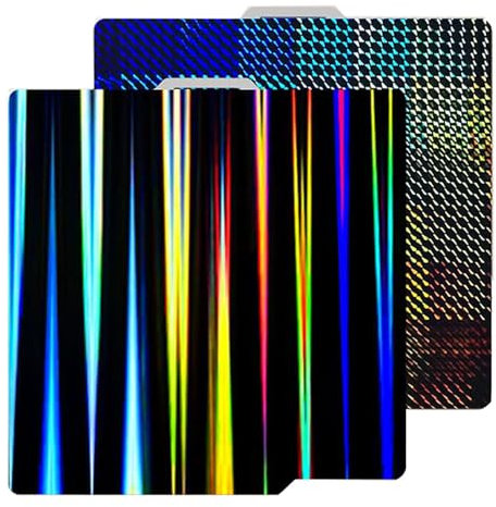 HzdaDeve Doppelseitige Bauplatte 257,5 x 257,5 mm Federstahl flexible Plattform Druckbett Lichtstrahl H1H Phantom-Heizplatine für Bambu Lab X1/X1C/X1E/P1P/P1S/A1 3D-Drucker-Ersatzzubehör