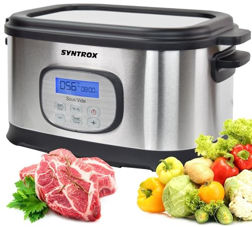 Syntrox Germany 16 in1 Sous Vide Garer | Kocher Marsipu | Multikocher | Vakuumgarer, Konstante Temperaturkontrolle, Einfache Bedienung, Leicht zu reinigen, Küchengerät